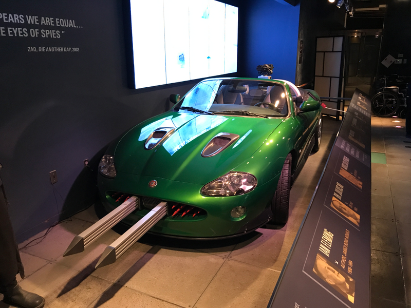 A pic of the Jag inside the museum, from one of the James Bond movies.